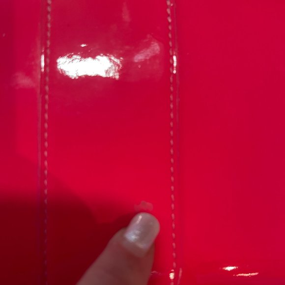 Jimmy Choo Pink Patent Leather Wallet/Clutch authentication papers, box, duster. - Picture 16 of 16